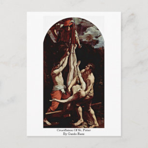 Crucifixion Of St. Peter By Guido Reni Postcard