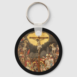 Crucifixion Scene 1711 Key Ring