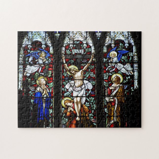 Crucifixion (Stained Glass) Puzzle (Horizontal)