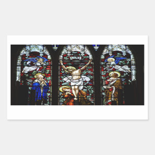 Crucifixion (stained glass) Sticker