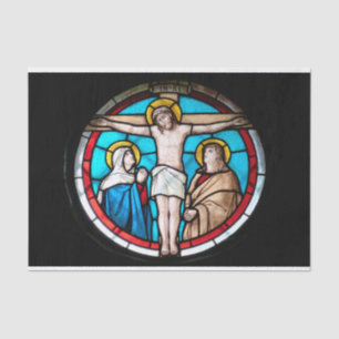 Crucifixion Stained Glass Window Tissue Paper