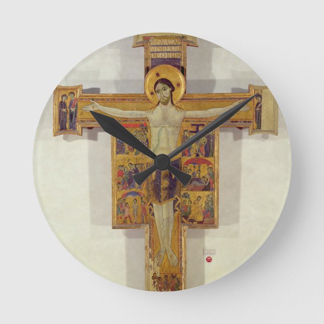 Crucifixion, Tuscan School, second half of 12th ce Round Clock (Front)