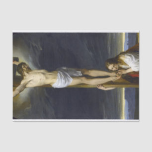 Crucifixion with Mary Magdalene Kneeling by Hayez Tissue Paper