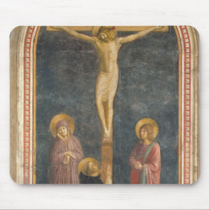 Crucifixion with the Virgin, SS. John the Evangeli Mouse Mat