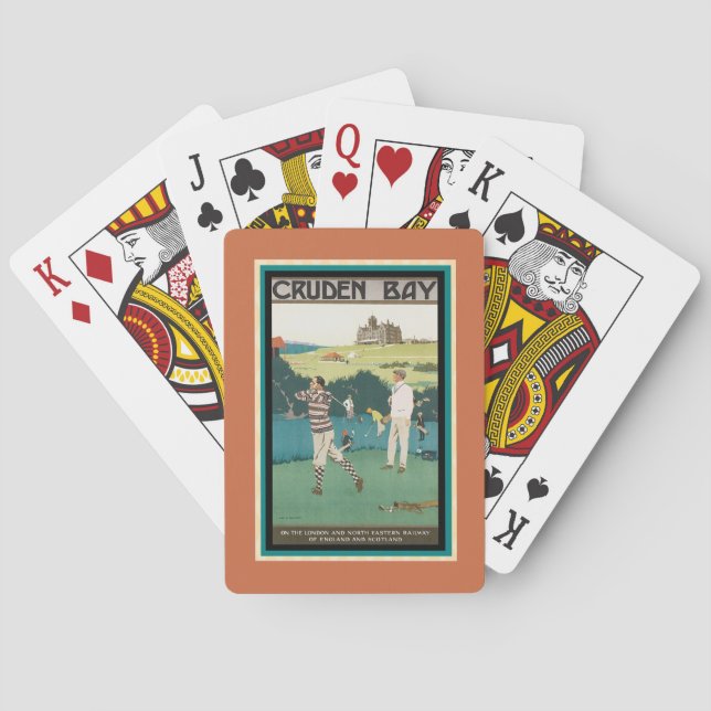 Cruden Bay Golf Club vintage travel   Playing Cards (Back)