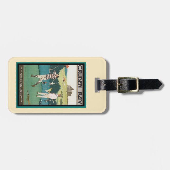 Cruden Bay Vintage Travel Luggage Tag (Front Horizontal)