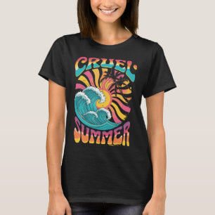 Cruel Summer Retro Wave Palm Tree Holiday Vacation T-Shirt