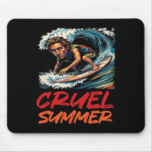 Cruel Summer Retro Wave Surfing Holiday Vacation W Mouse Mat