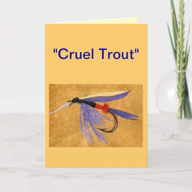 "Cruel Trout" Greeting Card "Freight Train" (Front)