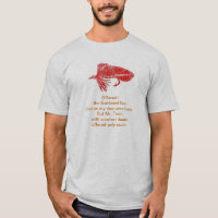 Cruel Trout Poem shirt with red matuka streamer.
