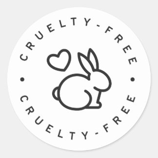 cruelty-free classic round sticker