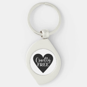 CRUELTY FREE heart Key Ring