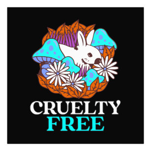 Cruelty free photo print