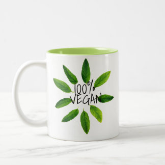 Cruelty Free Vegan Mug, 100% VEGAN Two-Tone Coffee Mug