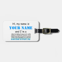 Cruisaholic (Personalised) Luggage Tag