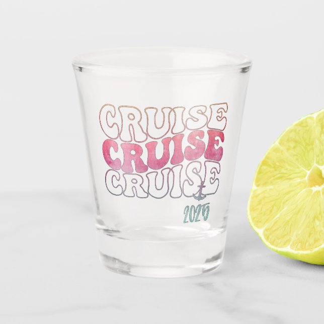 Cruise 2025 Cruise Ship Shot Glass (Front)