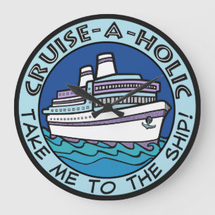 Cruise-A-Holic wall clock