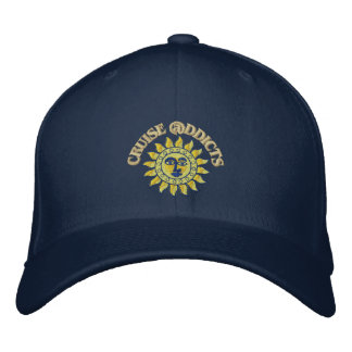 Cruise Addicts Embroidered Navy Flex-Fit Cap