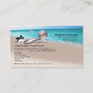 Cruise Aeroplane Train Travel Agency Business Card
