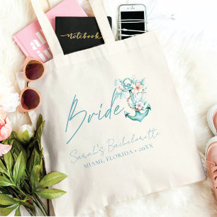 Cruise Bachelorette Party Custom Bride Tote Bag