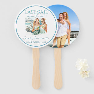 Cruise Bachelorette Party Personalised Photo Hand Fan