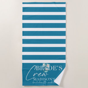 Cruise Bachelorette Weekend Bride's Crew Beach Towel