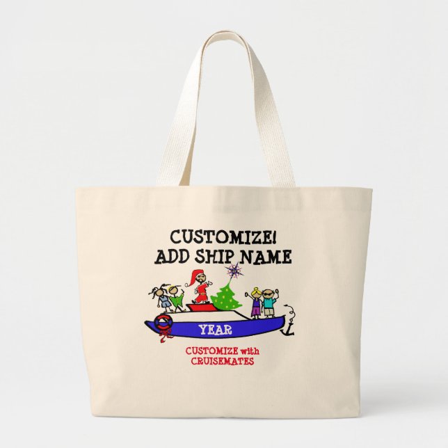 Cruise bag tote - Christmas cruise (Front)