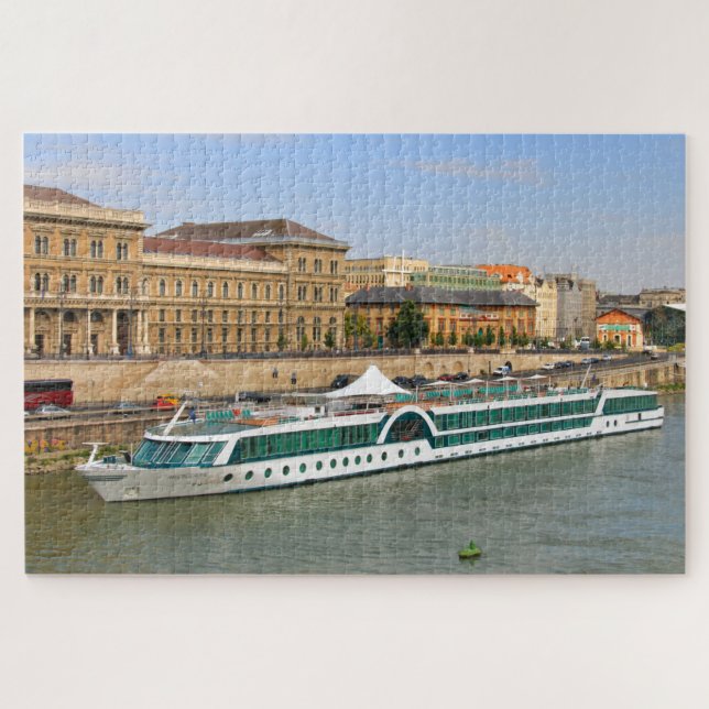 Cruise boat on the Danube, Budapest, Hungary   Jigsaw Puzzle (Horizontal)