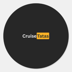 Cruise Breast - Y Cruising Bon Voyage Gifts Classic Round Sticker