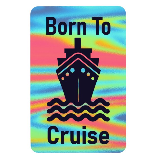 Cruise Cabin Funny Door Marker Holographic Magnet (Vertical)