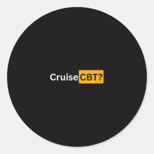 Cruise Cbt - Y Cruising Bon Voyage Gifts Classic Round Sticker