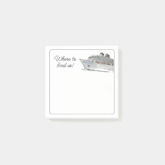 Cruise Communication Schedule Ship Notepad