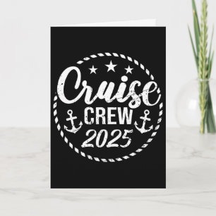 Cruise Crew 2025 Anchor Sailing Vacation Trip Grou Card