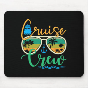 Cruise Crew 2025 Family Vacation Beach Matching Gr Mouse Mat