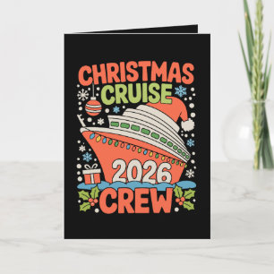 Cruise Crew 2026 Christmas Ship Santa Xmas Holiday Card