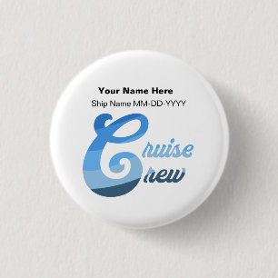 Cruise Crew 3 Cm Round Badge