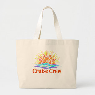 Cruise Crew Sun and Waves Large Tote Bag