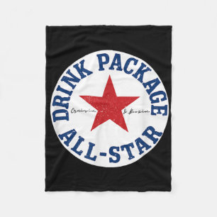 Cruise Drink Package All-star Fun Vacation Fleece Blanket