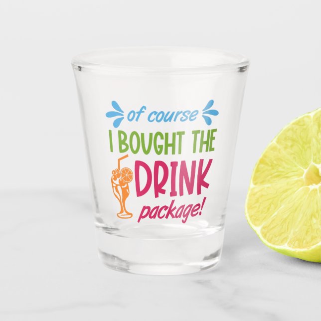 Cruise Drinks Shot Glass (Front)