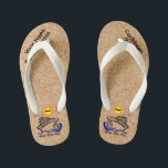 Cruise Flip Flops Kids<br><div class="desc">Put together your two favourite things - flip flops and cruise travel, and get ready to hit the beach. Great to customise for families, a trip with friends, bachelor/ bachelorette parties or other special occasions. Perfect for showing how much fun you are having and taking home a wonderful keepsake. Personalise...</div>