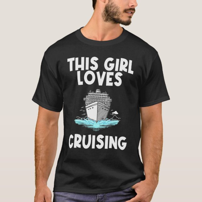 Cruise For Girls Kid Carnival Cruising Sea Travel T-Shirt (Front)