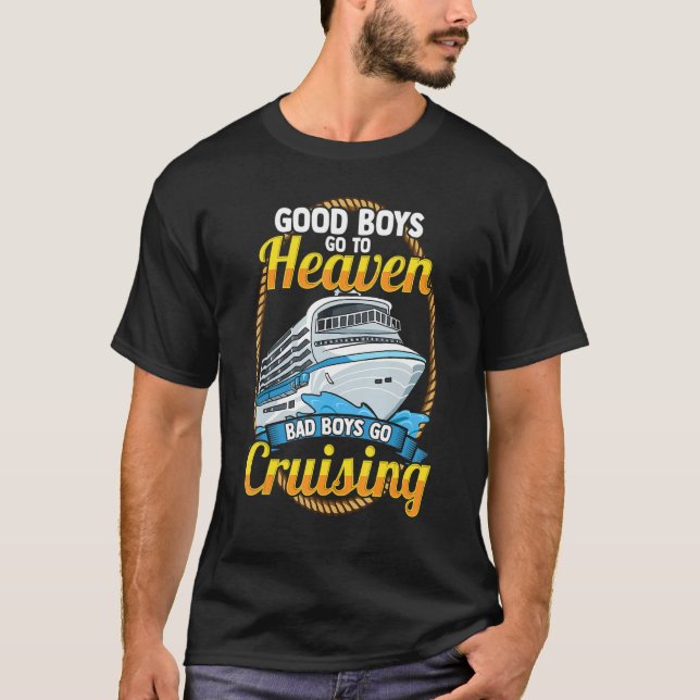 Cruise Gay LGBT Rainbow Gaycation Vacation Cruisin T-Shirt (Front)