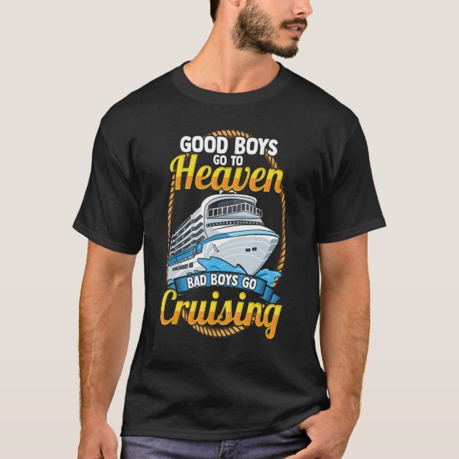 Cruise Gay LGBT Rainbow Gaycation Vacation Cruisin T-Shirt (Front)