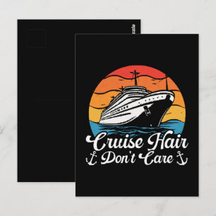 Cruise Hair Don t Care Postcard