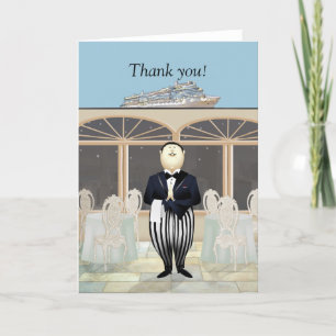 Cruise Head Waiter Thank You Card