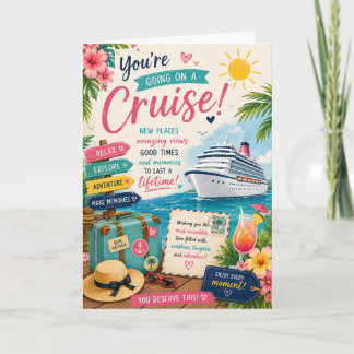 Cruise Holiday Card – Bon Voyage Cruise Card