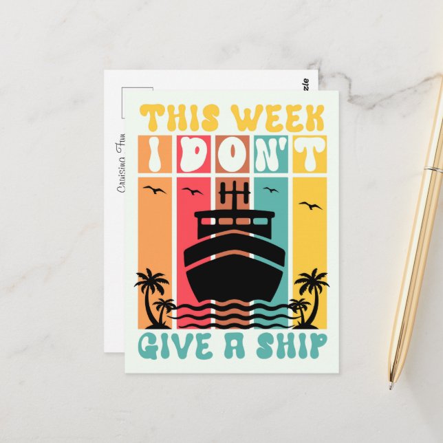 Cruise Inspired Postcard (Front/Back In Situ)