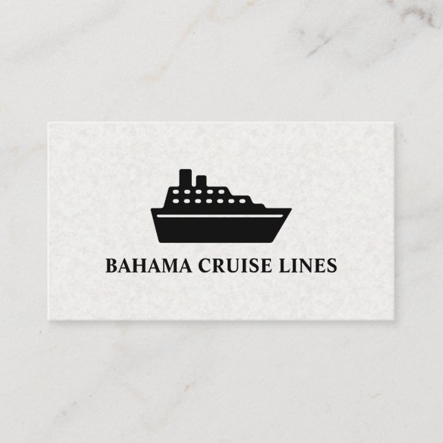 Cruise Liner | Ship Business Card (Front)
