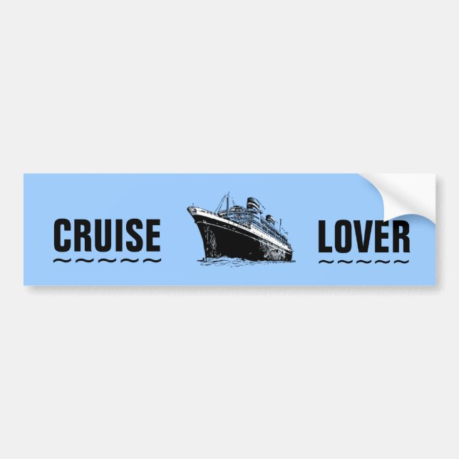 CRUISE LOVER bumper sticker (Front)