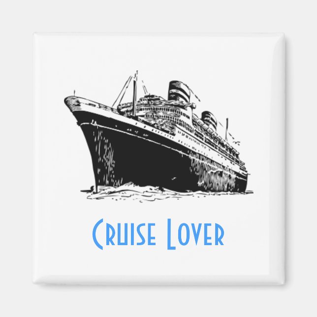 CRUISE LOVER magnet (square) (Front)